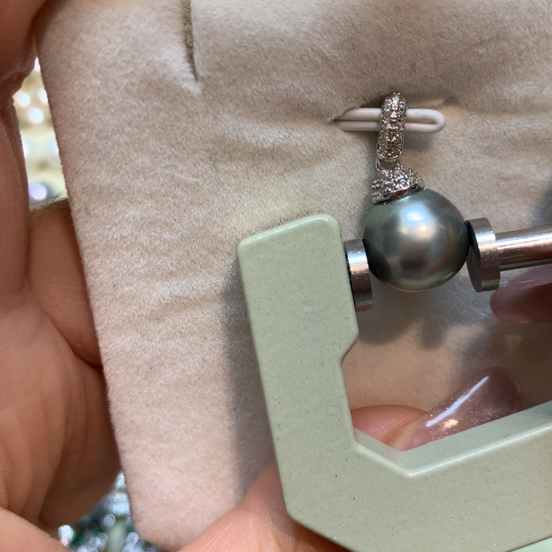 海水珍珠颈饰银S925镶嵌