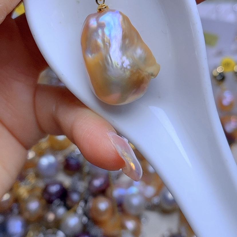 【闪购商品】淡水珍珠吊坠合金