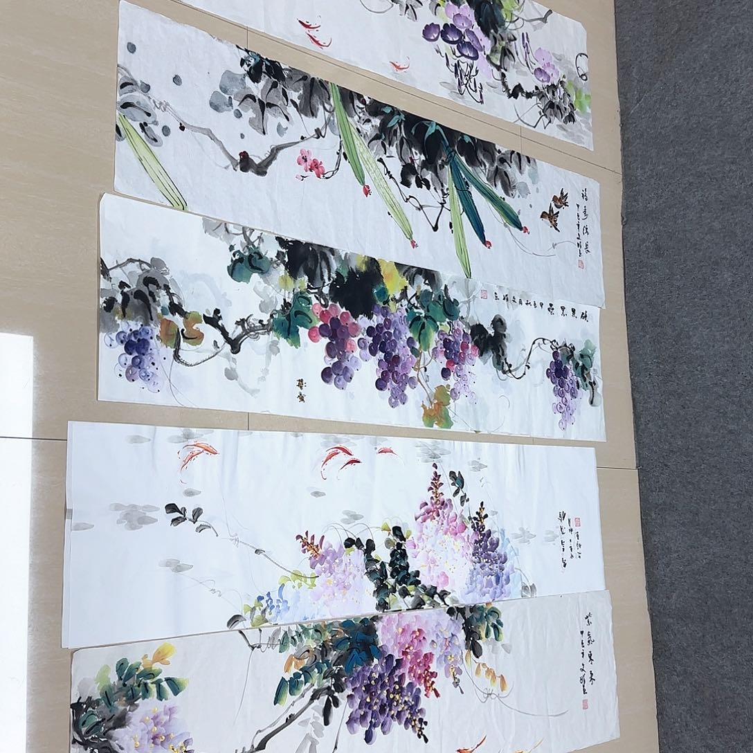 国画宽国画作品展。国画