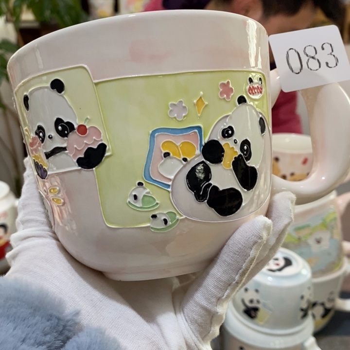 杯景德镇釉下彩手绘