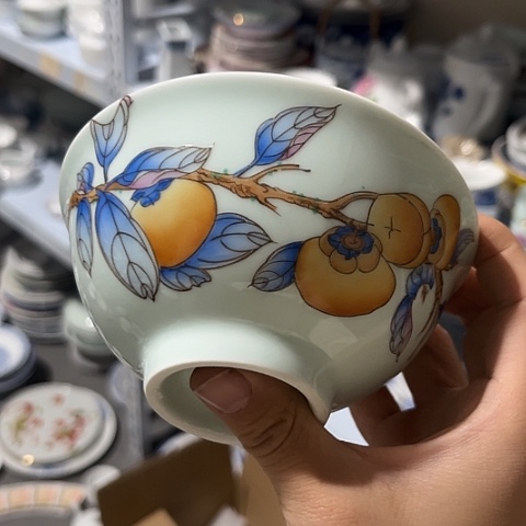 其他瓷5寸碗手绘碗一个