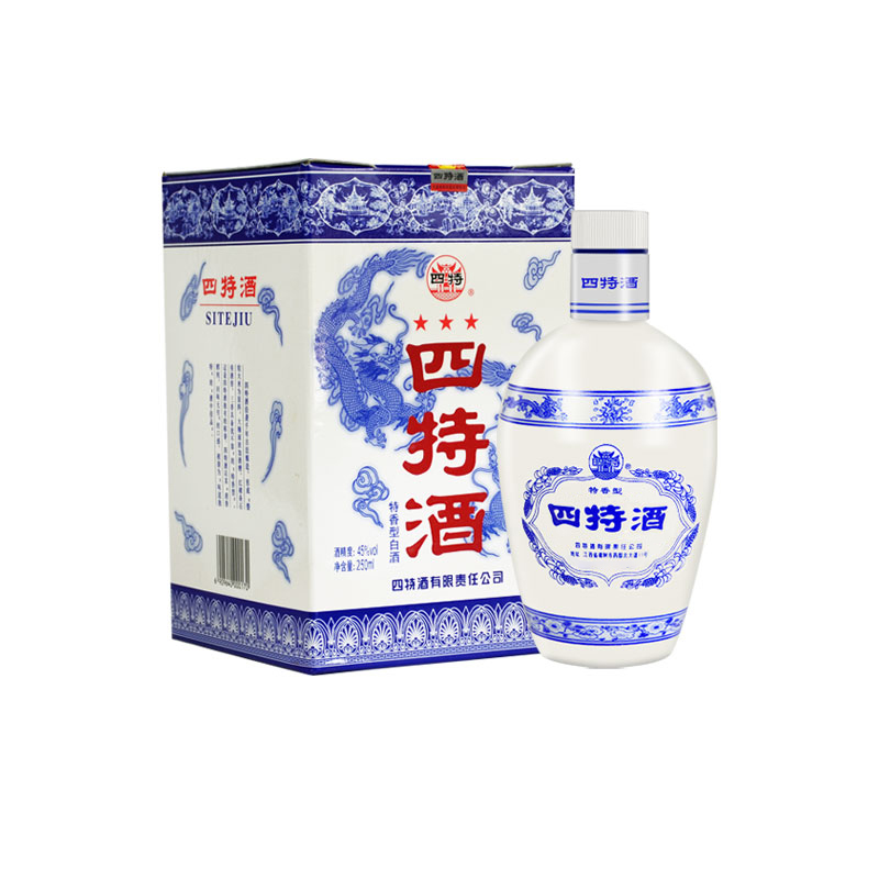 四特酒特香型白酒45度小三星250ml
