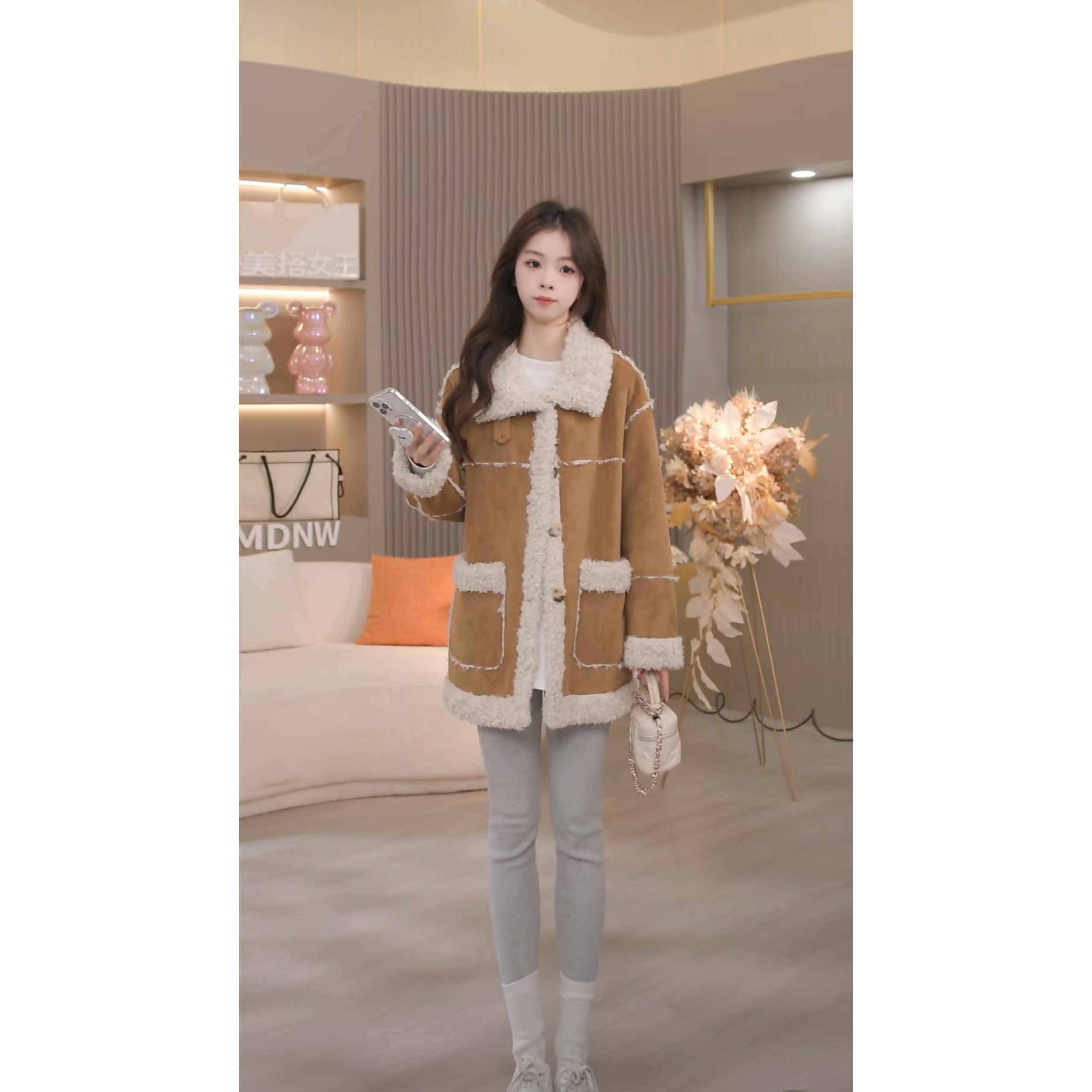 【炸】2024设计师新款温暖保暖连帽外套WT035