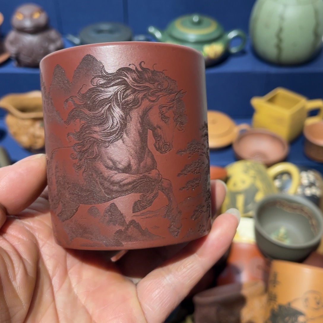 原矿紫砂手工主人杯