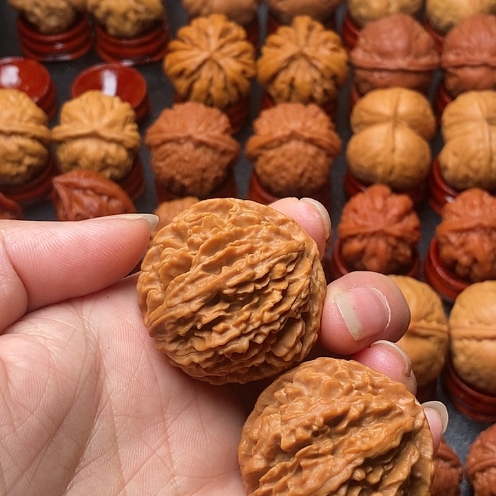福***照文玩核桃吊坠火麒麟
