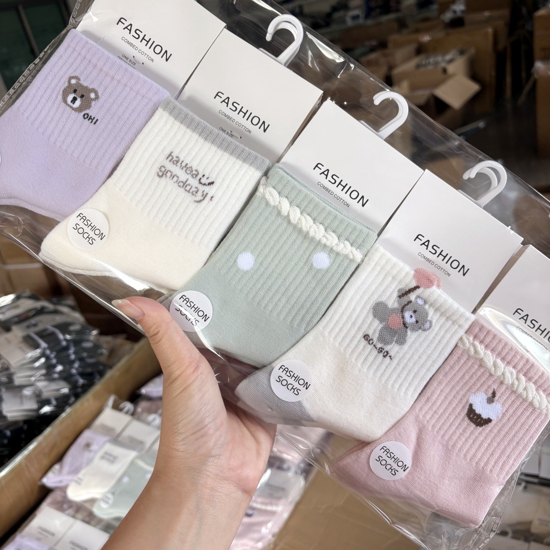 【直播链接】男女混搭棉袜不臭脚吸汗秋冬季袜子