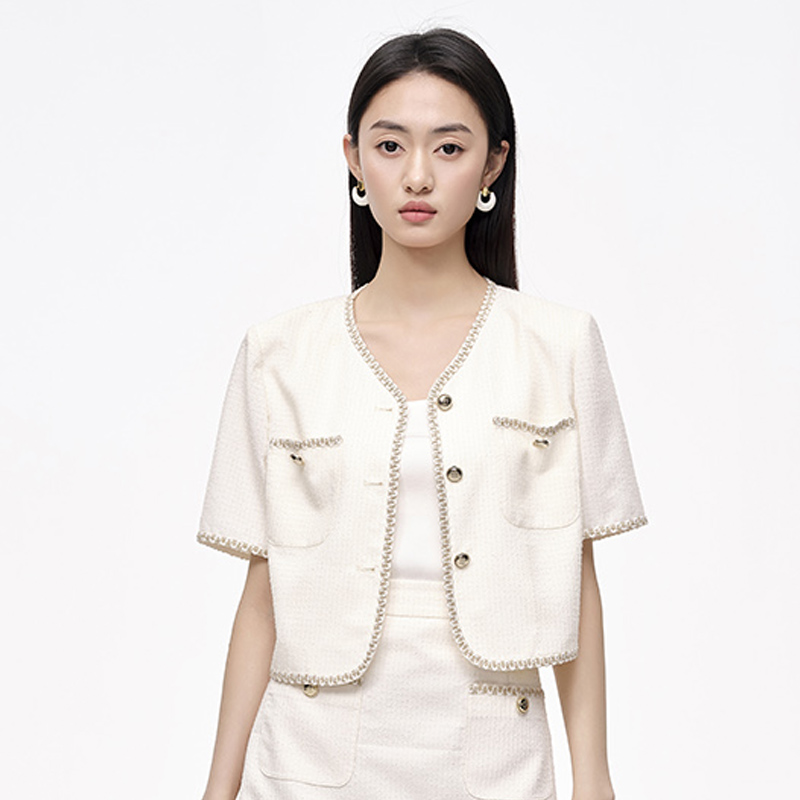 【籽言专属】商场同款夏季新品轻奢小香风外套N204B42508A