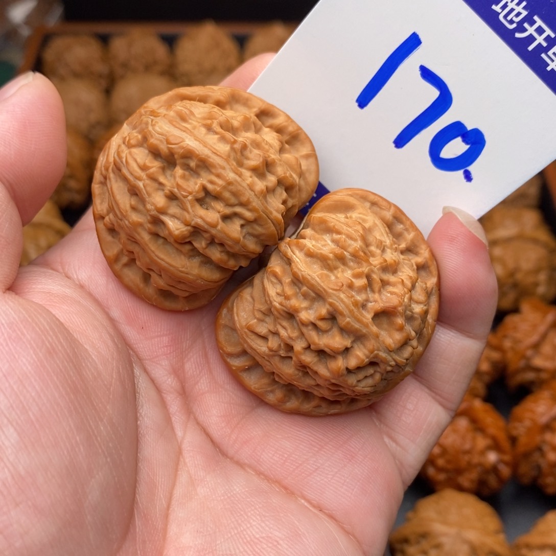 文玩核桃把件白狮子40