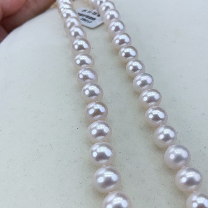淡水珍珠颈饰银S925镶嵌9➕极光炫彩高品
