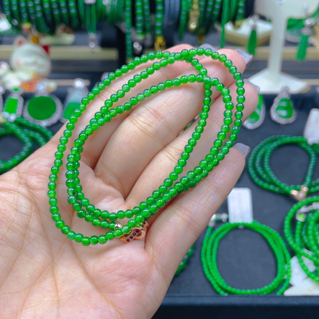 颈饰未镶嵌翡翠项链3