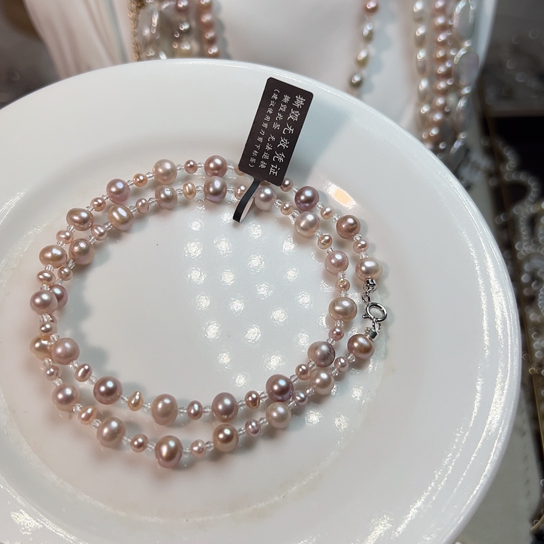 要***万银S925镶嵌淡水珍珠天然淡水珍珠设计款