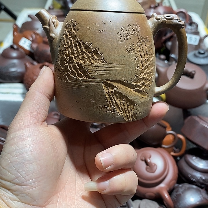 紫砂茶壶晃盖流口水