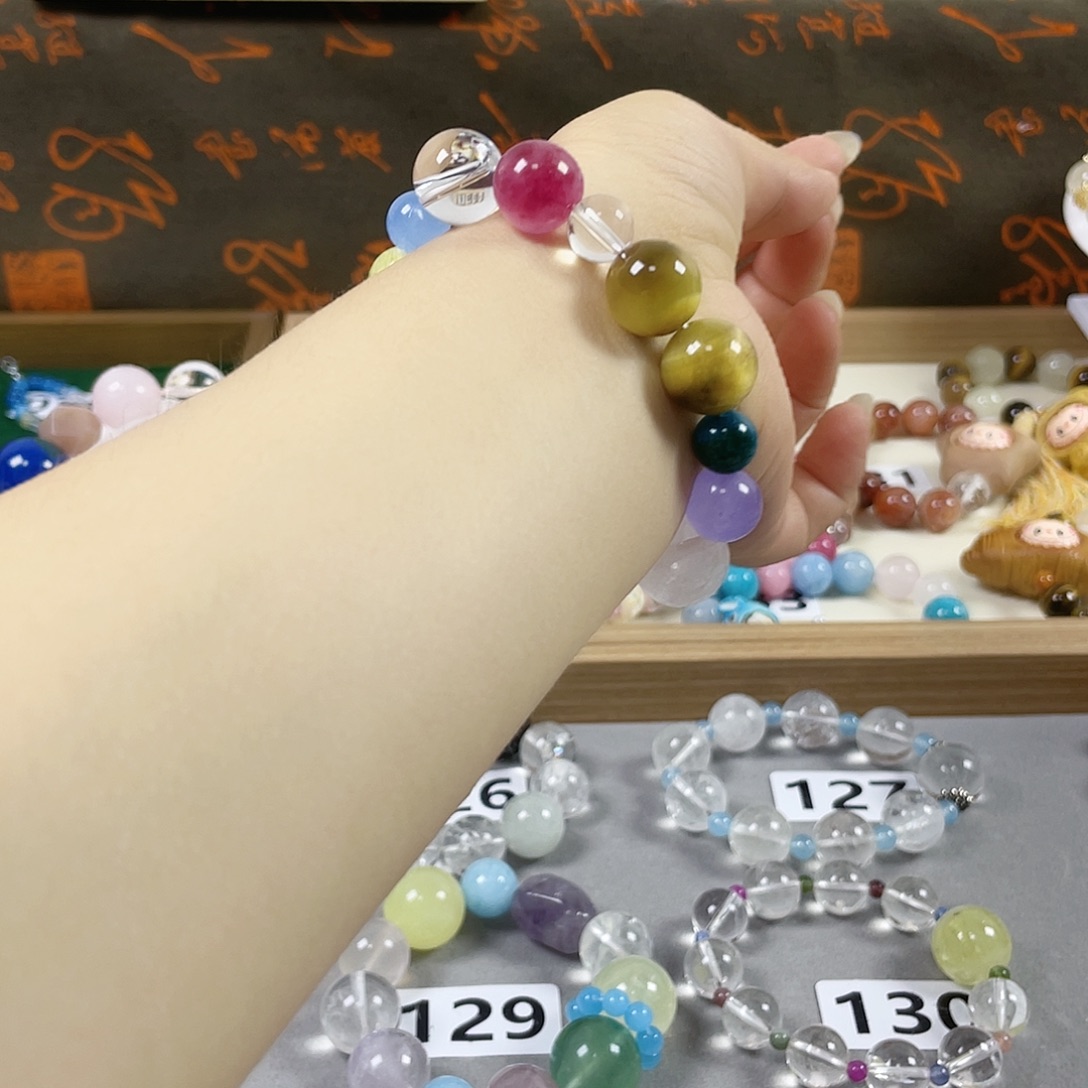 水晶手链银S925镶嵌