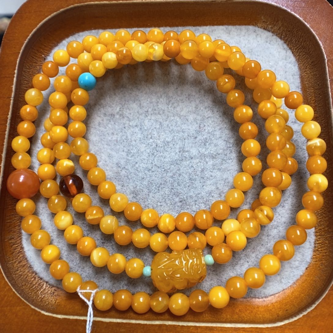 蜜蜡手串未镶嵌蜜蜡