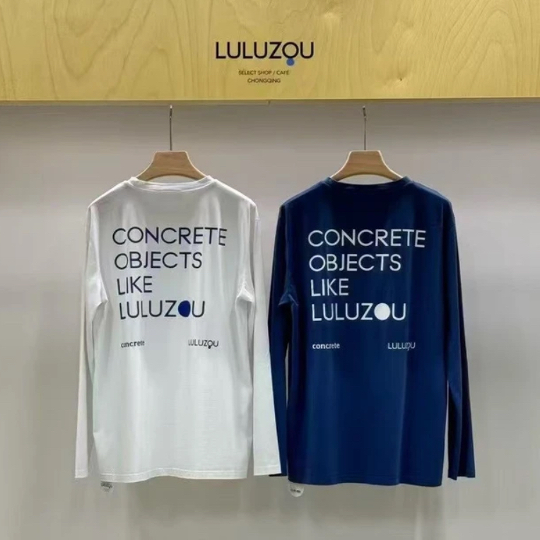 LULUZOU 经典破洞长袖T07542