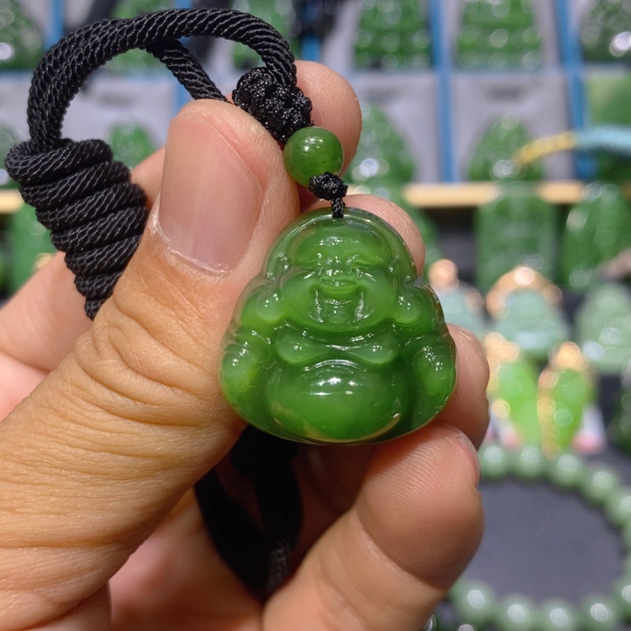 【闪购商品】和田玉吊坠(不含链)未镶嵌辣阳绿佛公 24/11