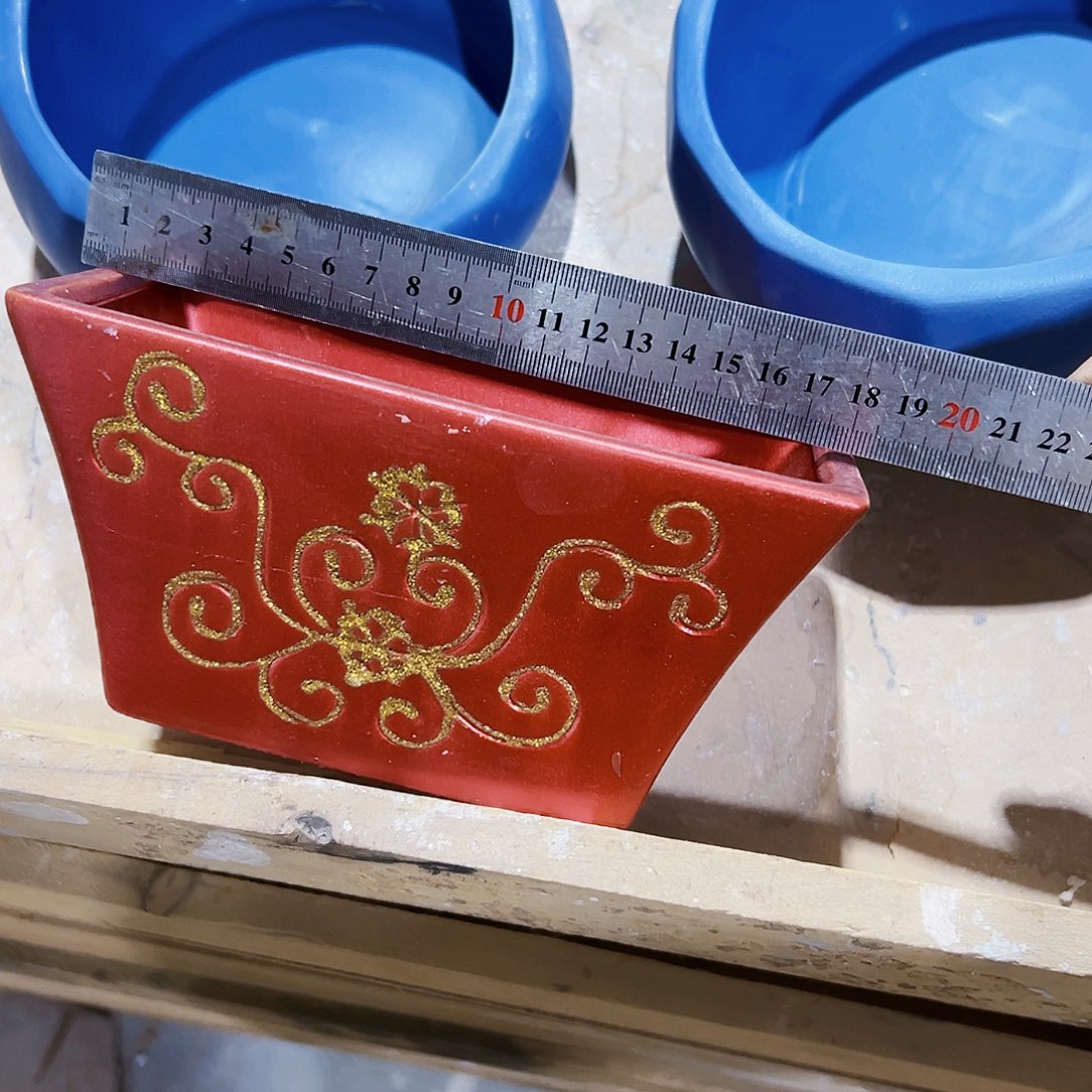 有孔，外贸尾单陶瓷花盆凑单10米包邮