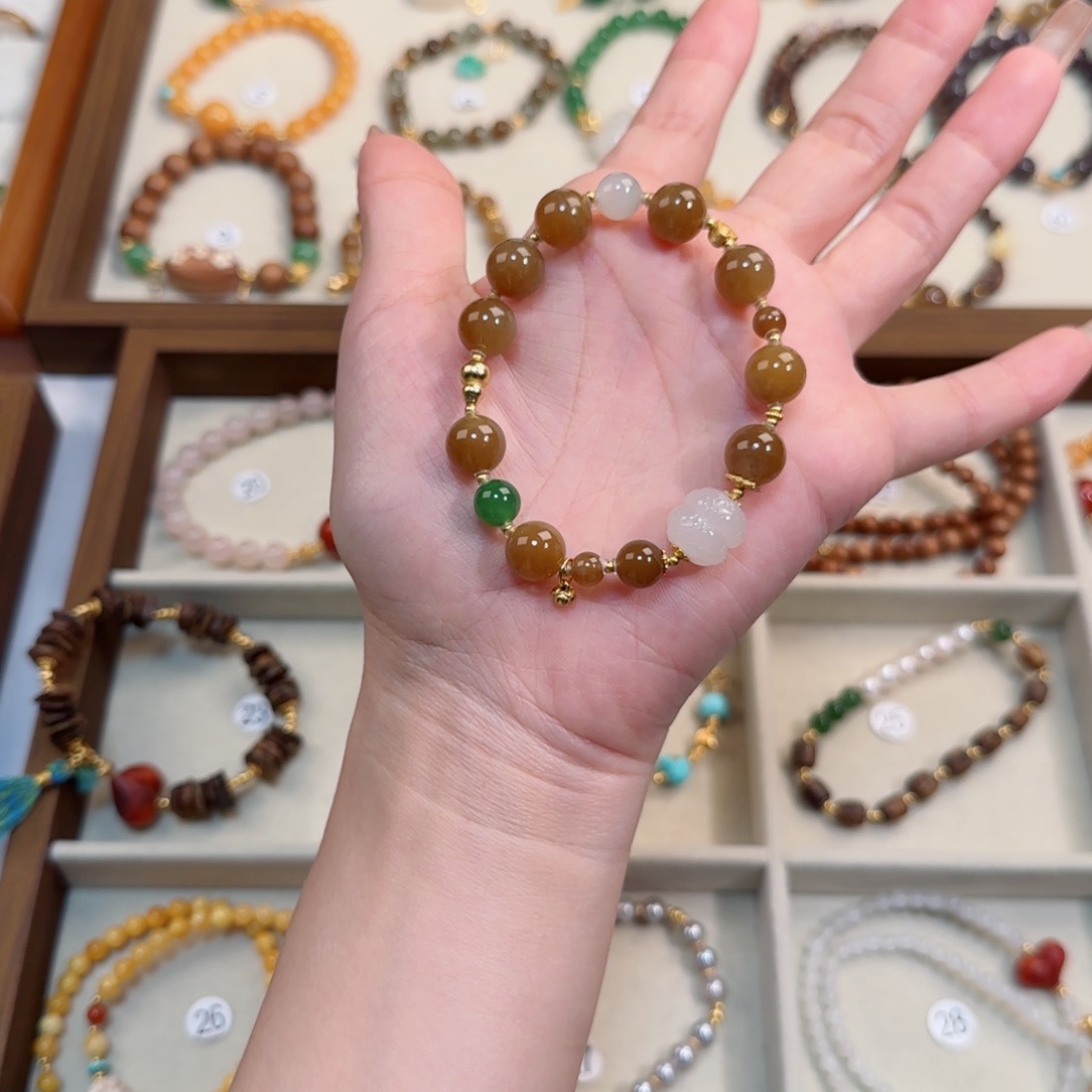 手链未镶嵌和田玉（糖玉）雨***眠