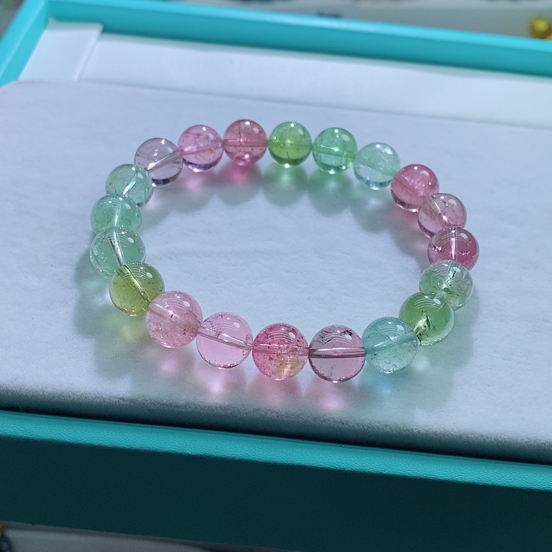 碧玺手链未镶嵌10mm左右