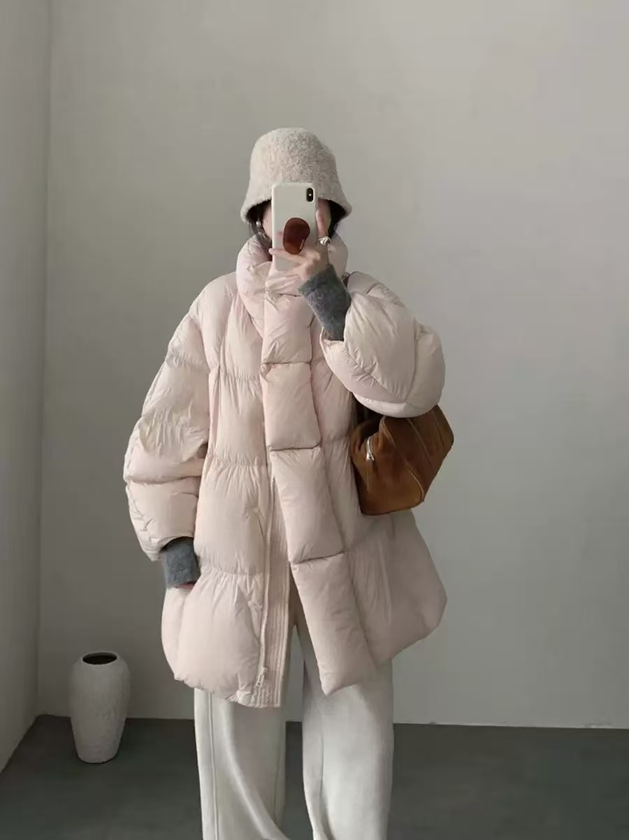 米满满-MEENI（#1769）高领纯色保暖外套kc