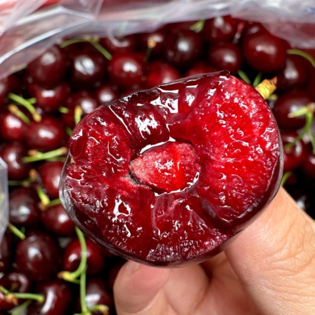 智利空运车厘子3个J脆甜净重500g多汁新鲜现发内附果径卡桑提娜智利