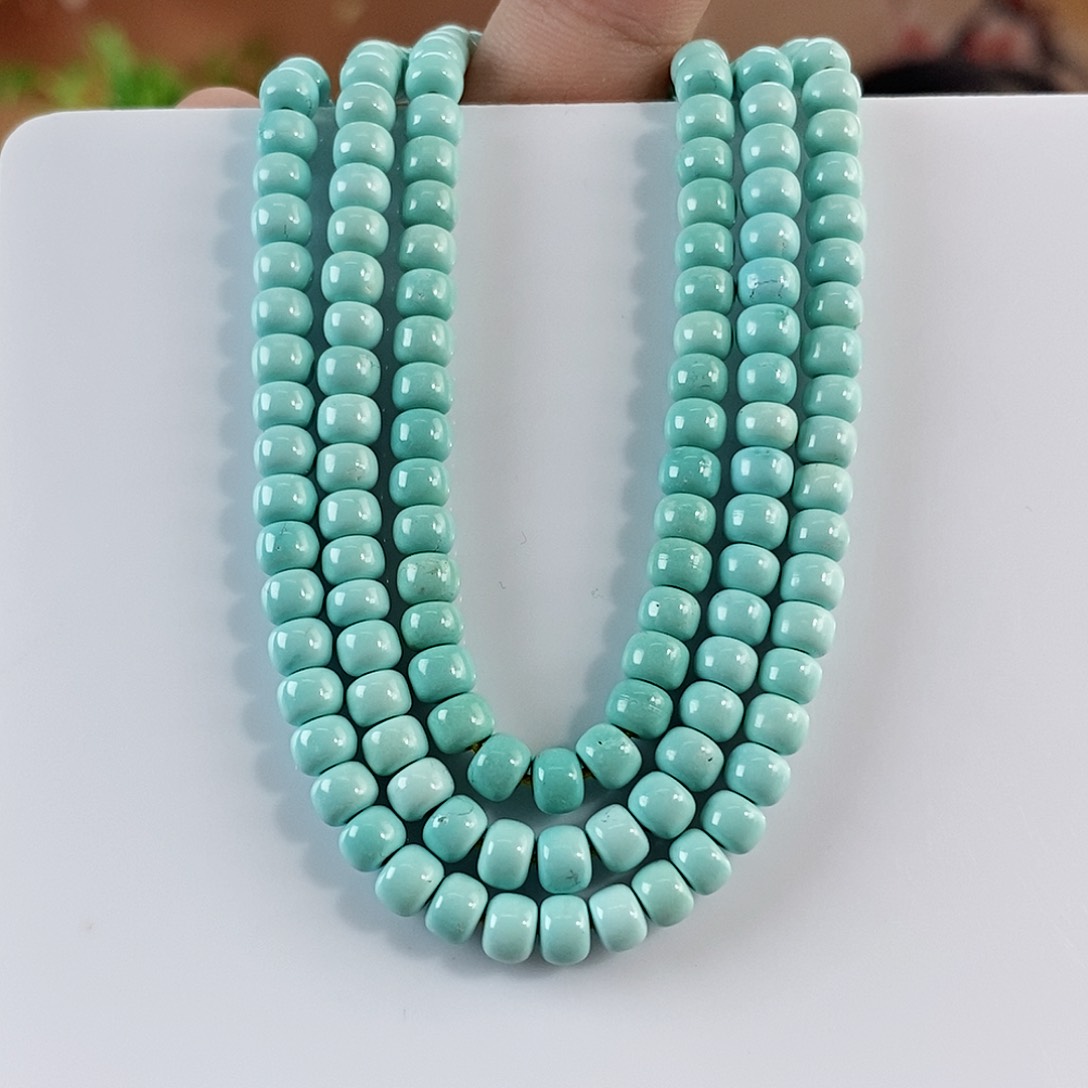 绿松石珠宝奇石未镶嵌5.1mm