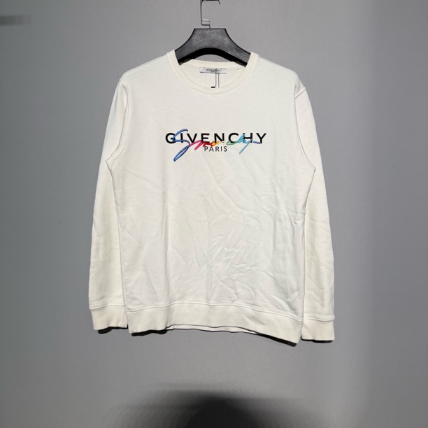 99新 Givenchy/纪梵希 刺绣彩虹印花logo卫衣 S码 价6390