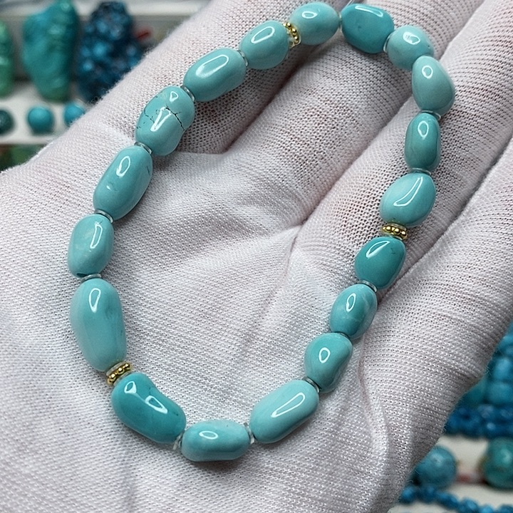 绿松石未镶嵌天然原矿 地大质检