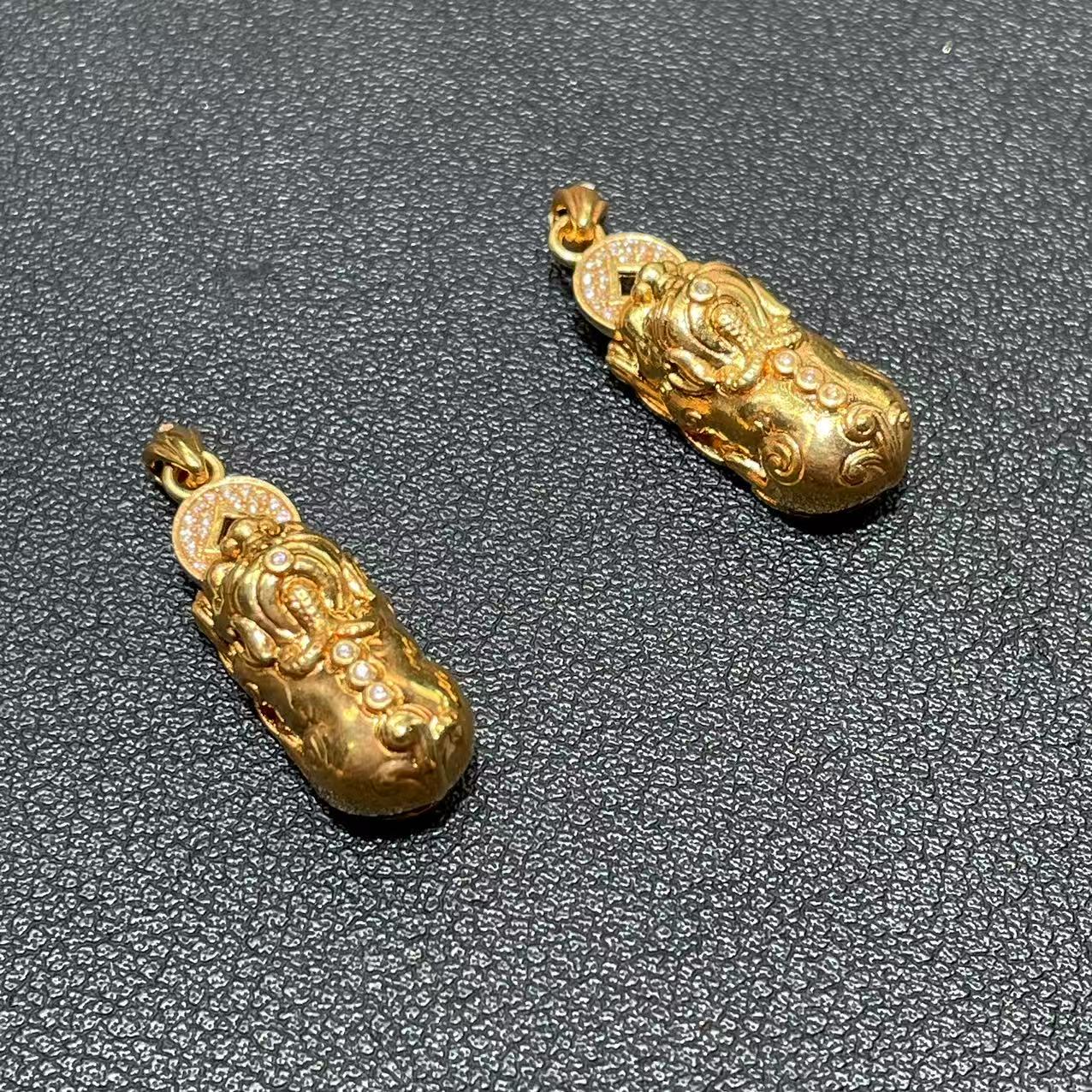 18k金貔貅配件多样性发其一@k