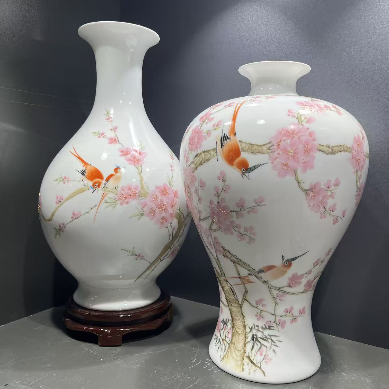 【文燕专属】景德镇手绘陶瓷梅瓶