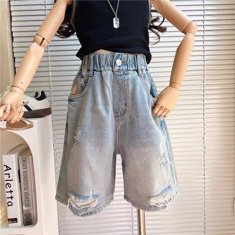 儿童2025夏季新款百搭休闲时尚牛仔裤B0370