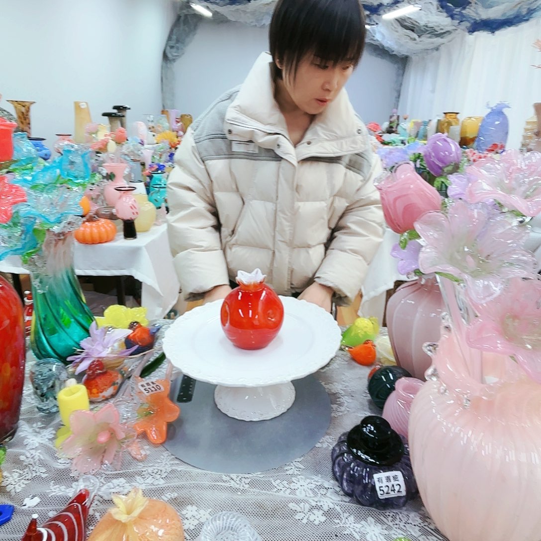 福利不退不换琉璃花瓶艺术品