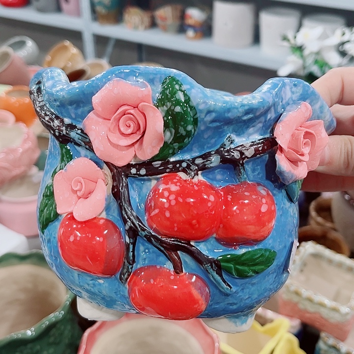 多肉陶瓷花盆满10元包邮