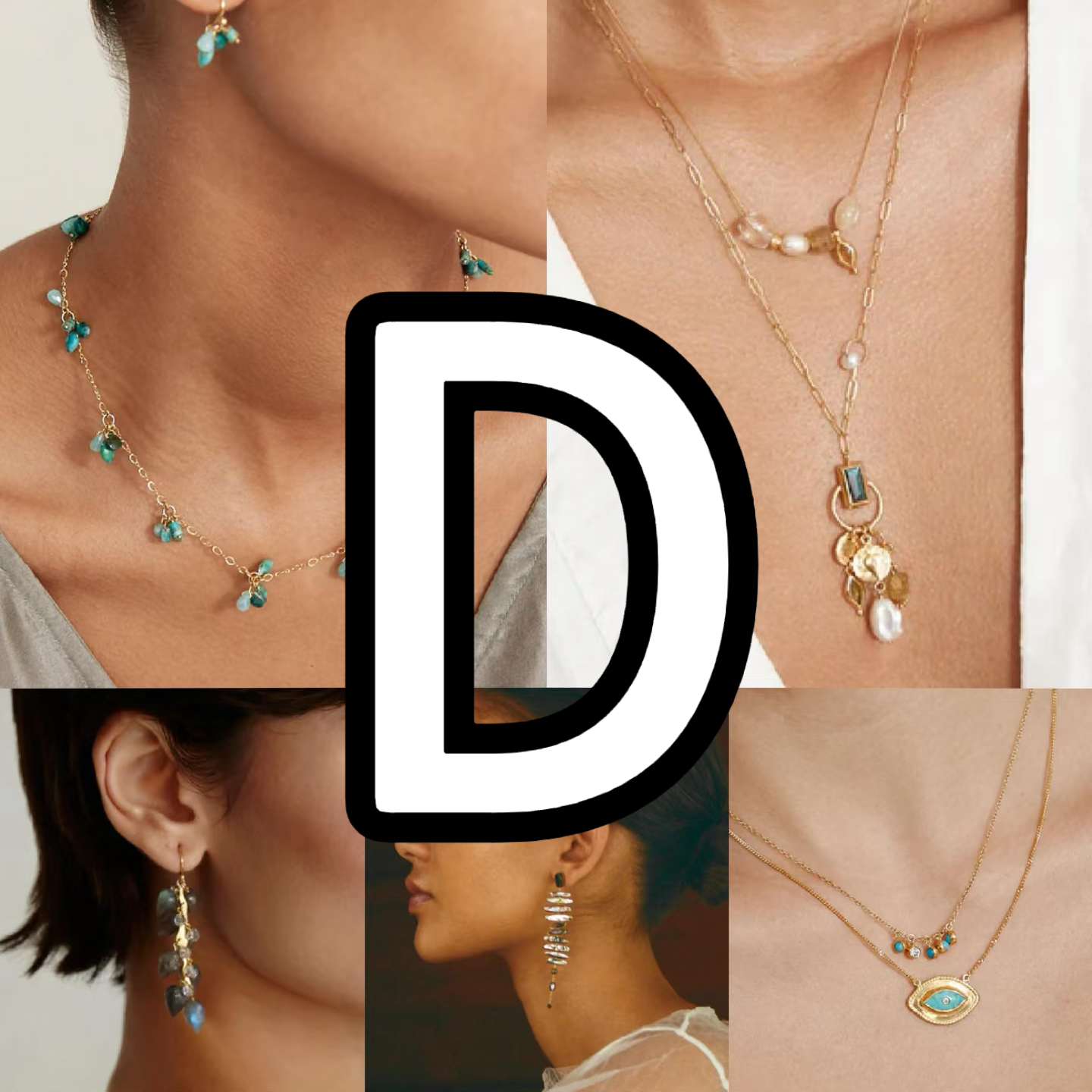 铜合金项链 【D】高级时尚百搭潮流轻奢小众高级项链手链