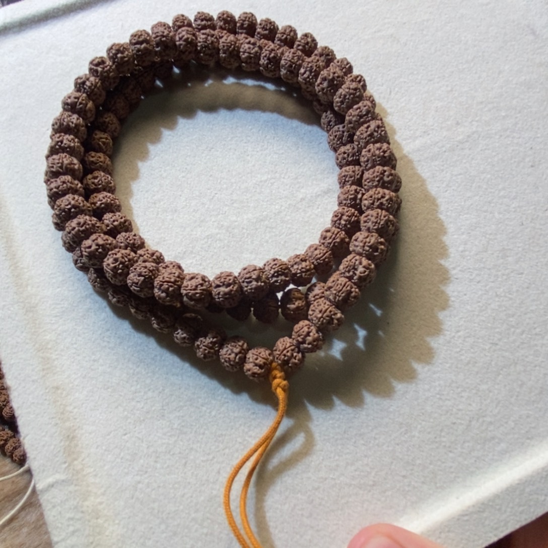 圆***皮吊坠金刚菩提平细