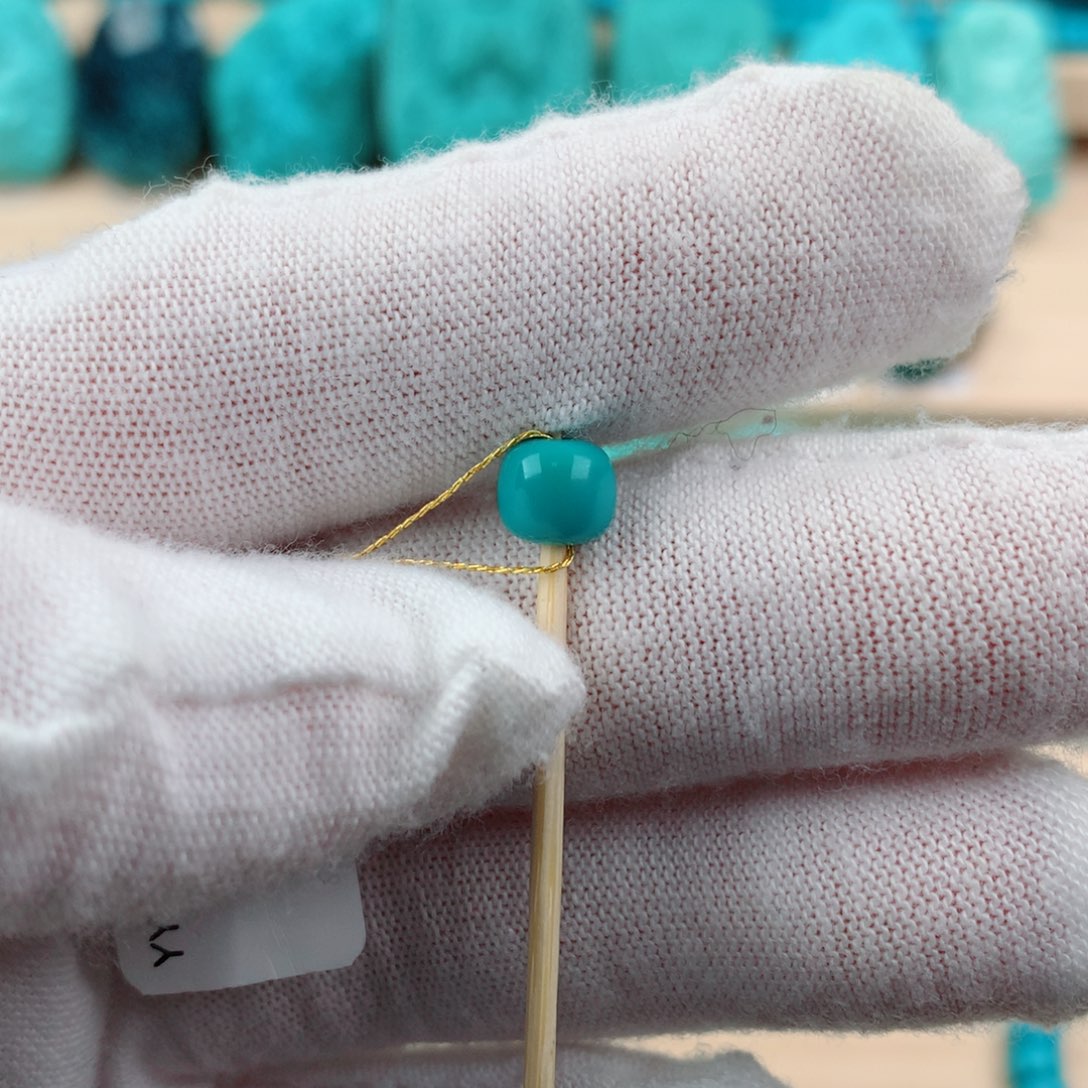 绿松石配饰未镶嵌6.8*5.8mm