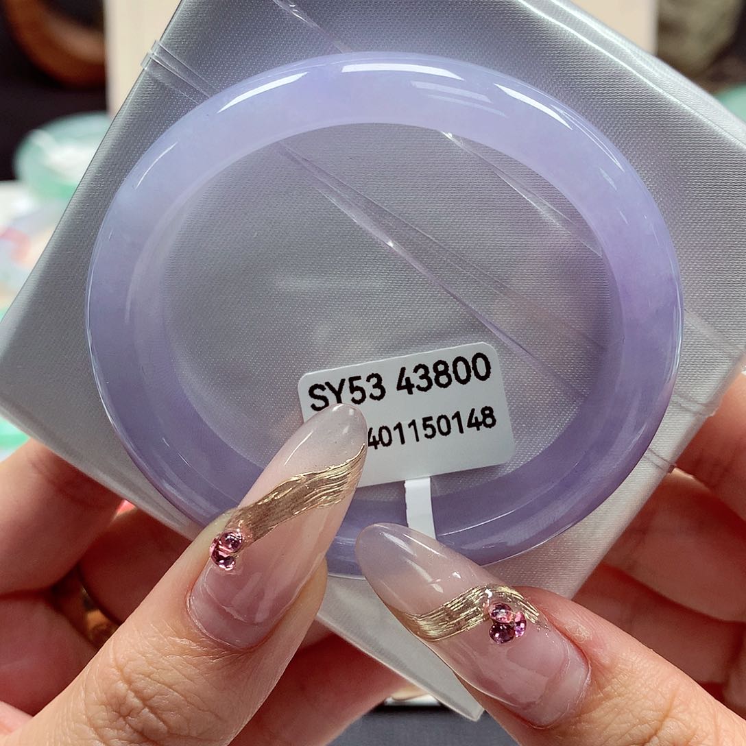 翡翠手镯（贵妃镯）未镶嵌22（65号）