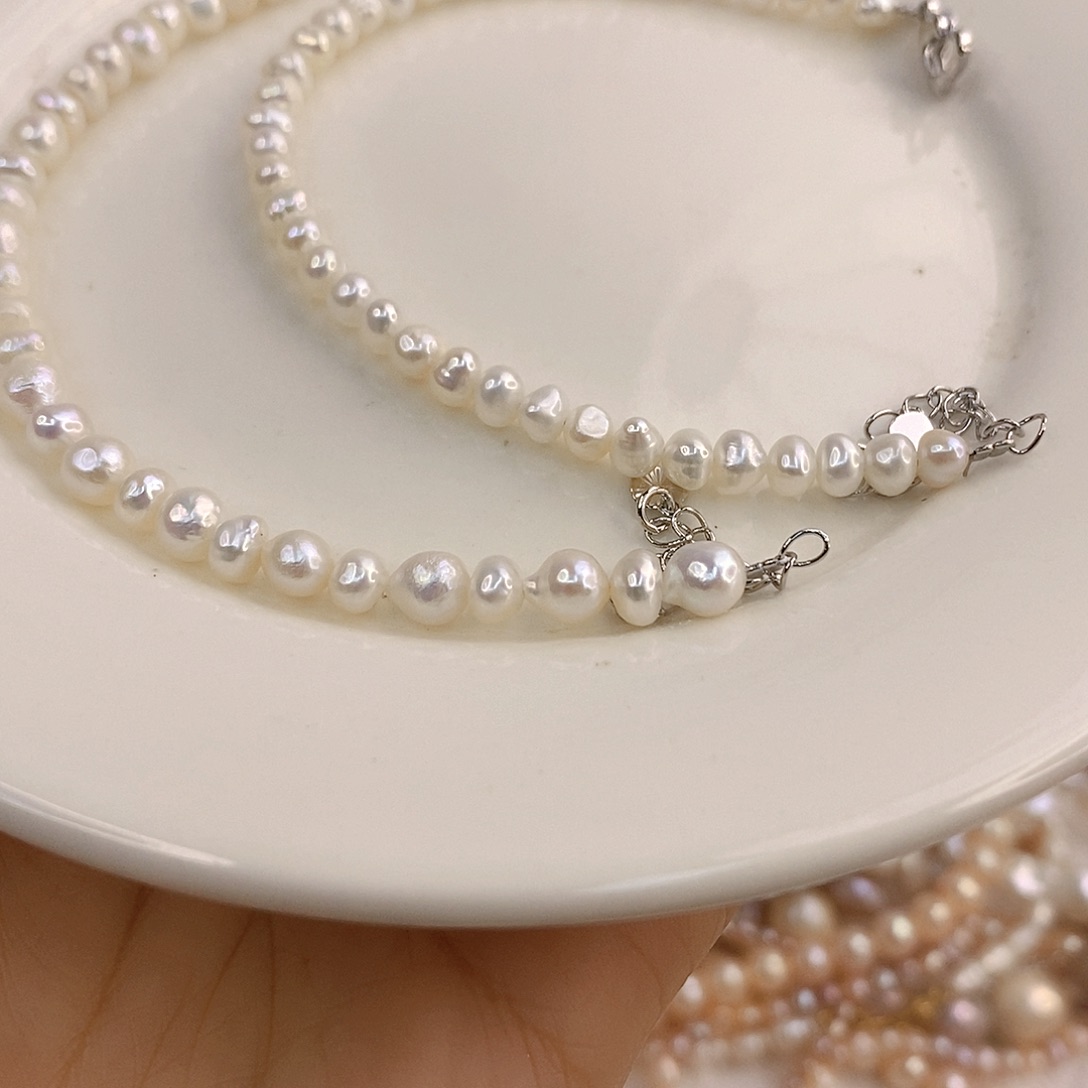 淡水珍珠手绳合金