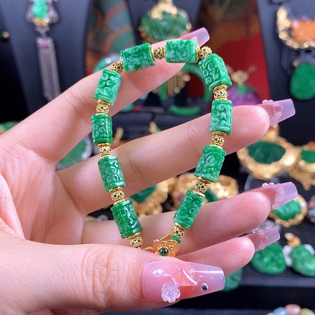 翡翠未镶嵌手链手链