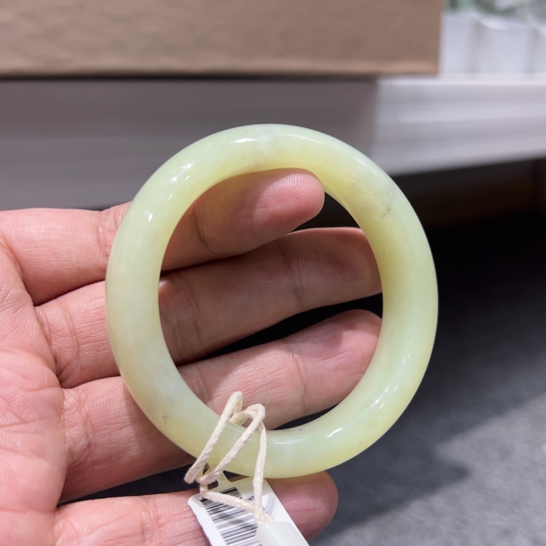 和田玉手镯未镶嵌3️⃣***黄口手镯A0004-52