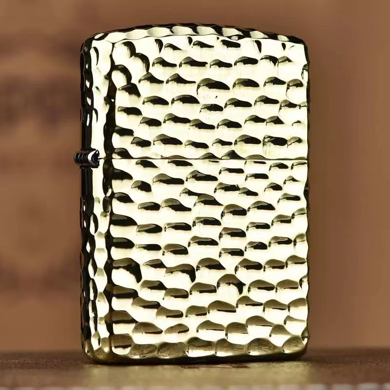 zippo打火机正品/【黄铜盔甲陨石坑】防风DY9912DK【林子1】