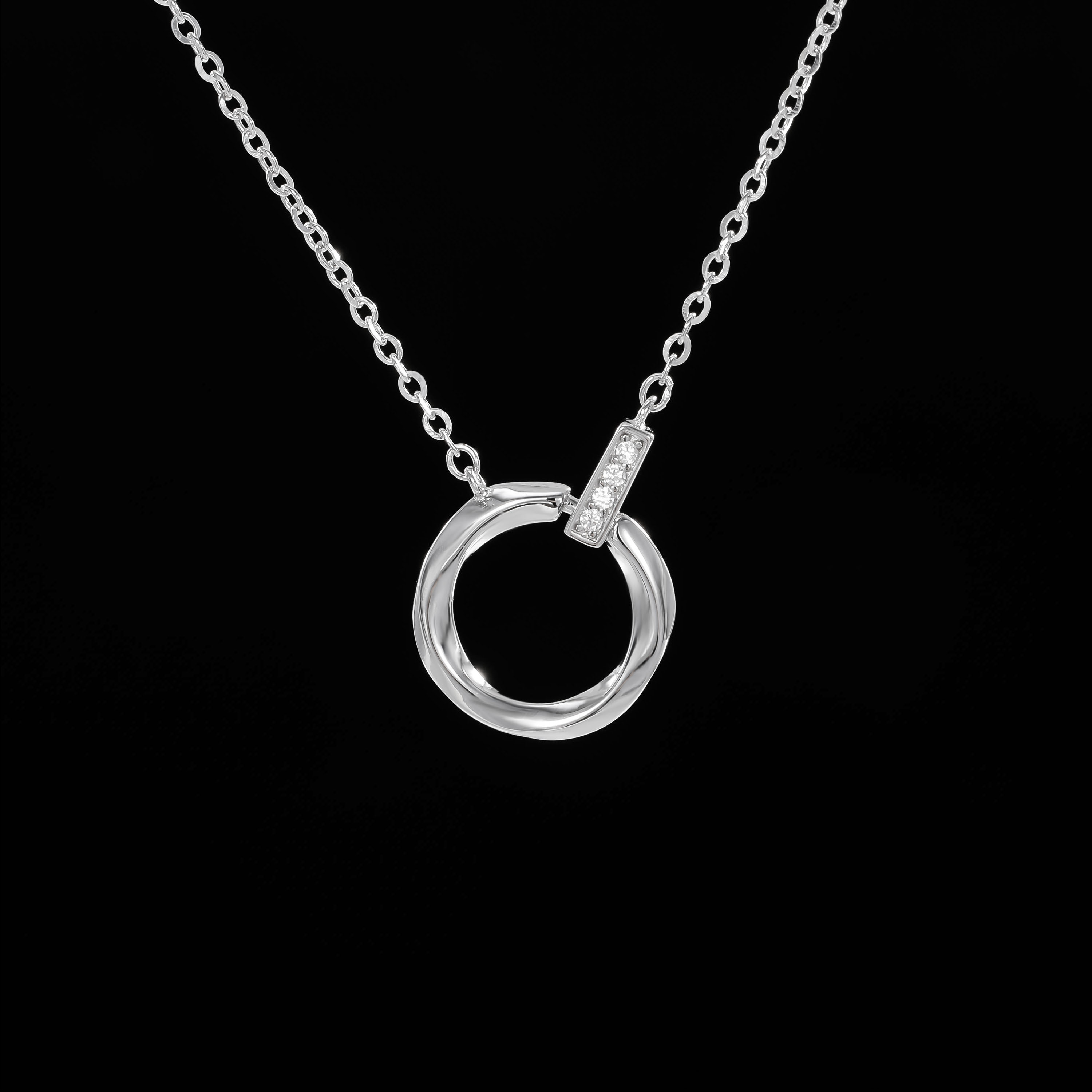 坠链均925银 一一木木（SA1201）纯银项链45厘米