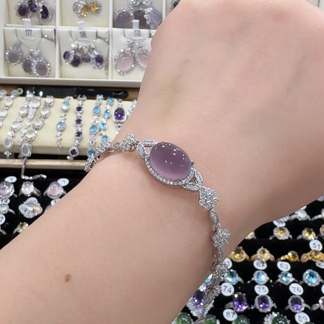 福***子蛇纹石玉银S925镶嵌吊坠(赠链)