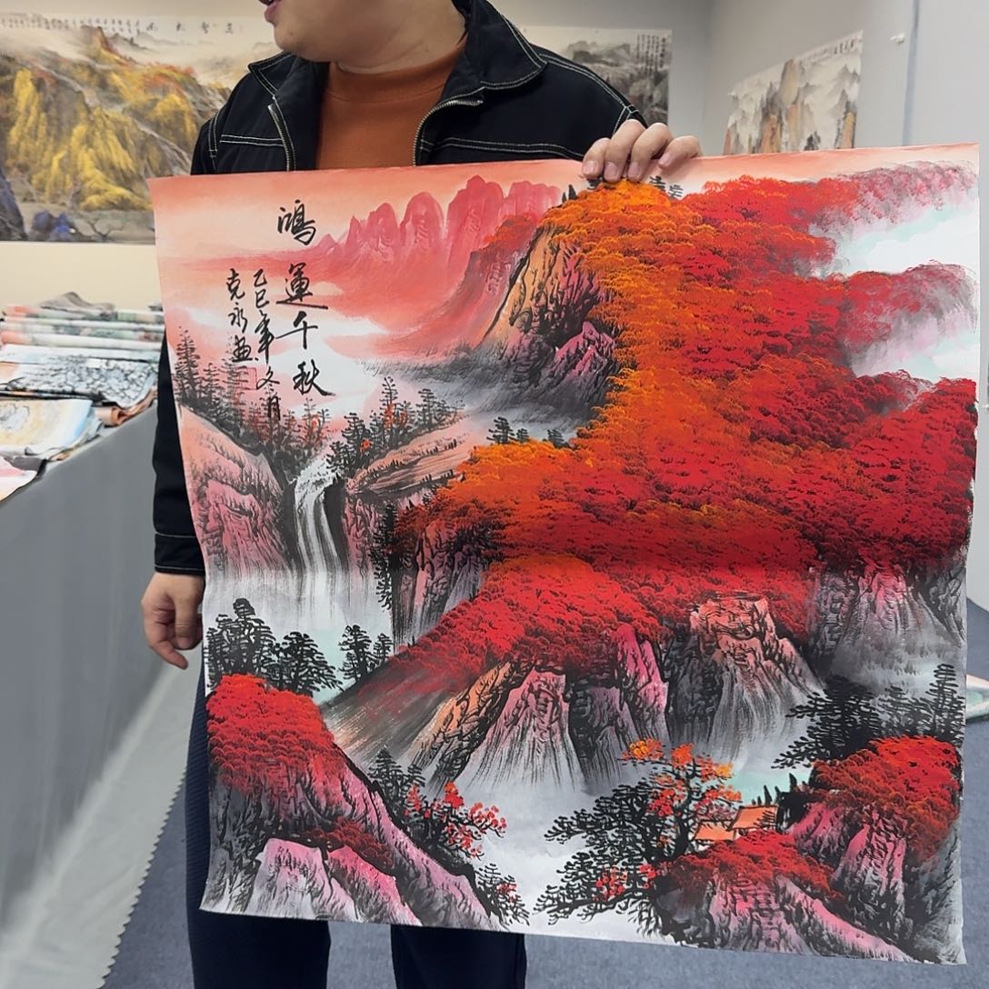 国画国画作品宣纸纯手绘