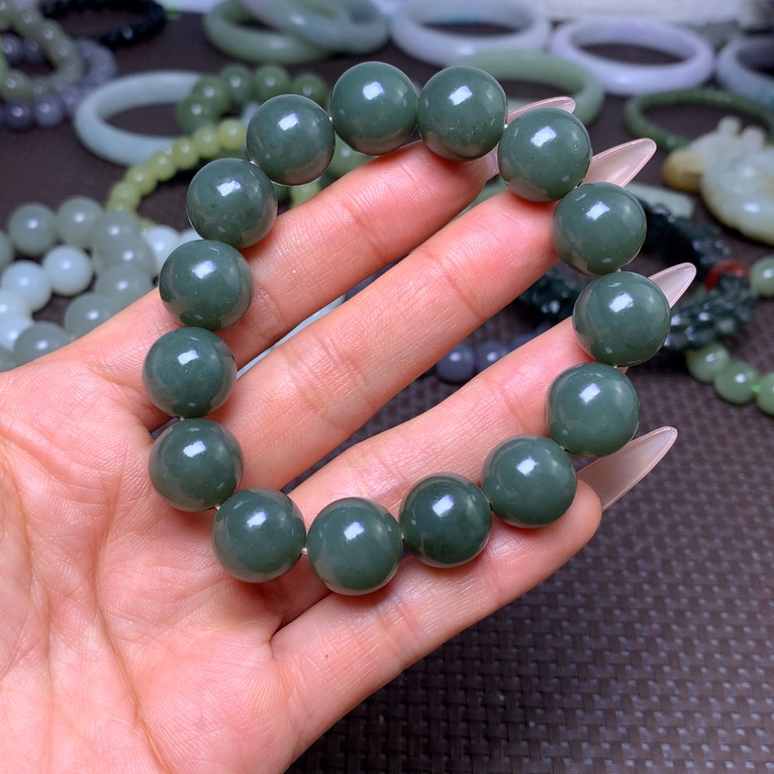 未镶嵌手串和田玉卡14