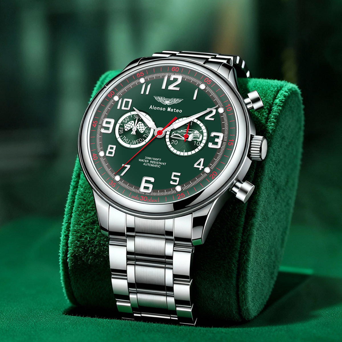 阿斯顿系列-DB12-竞速计时极致追求腕间宣言-全新未使用