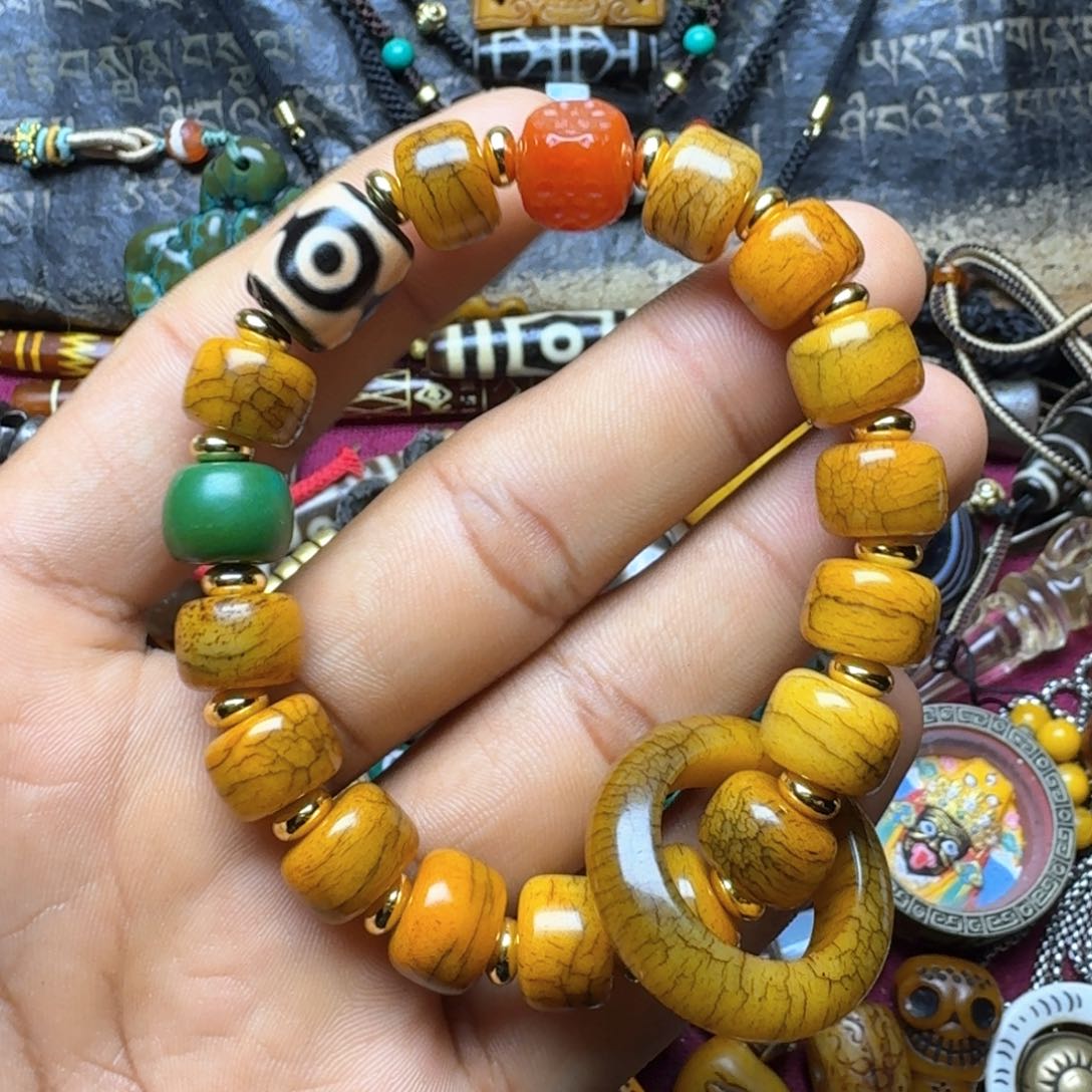 金刚菩提手串牦牛骨17