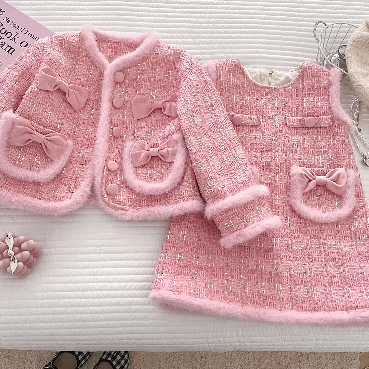 女童冬季洋气小香风套装DA30729