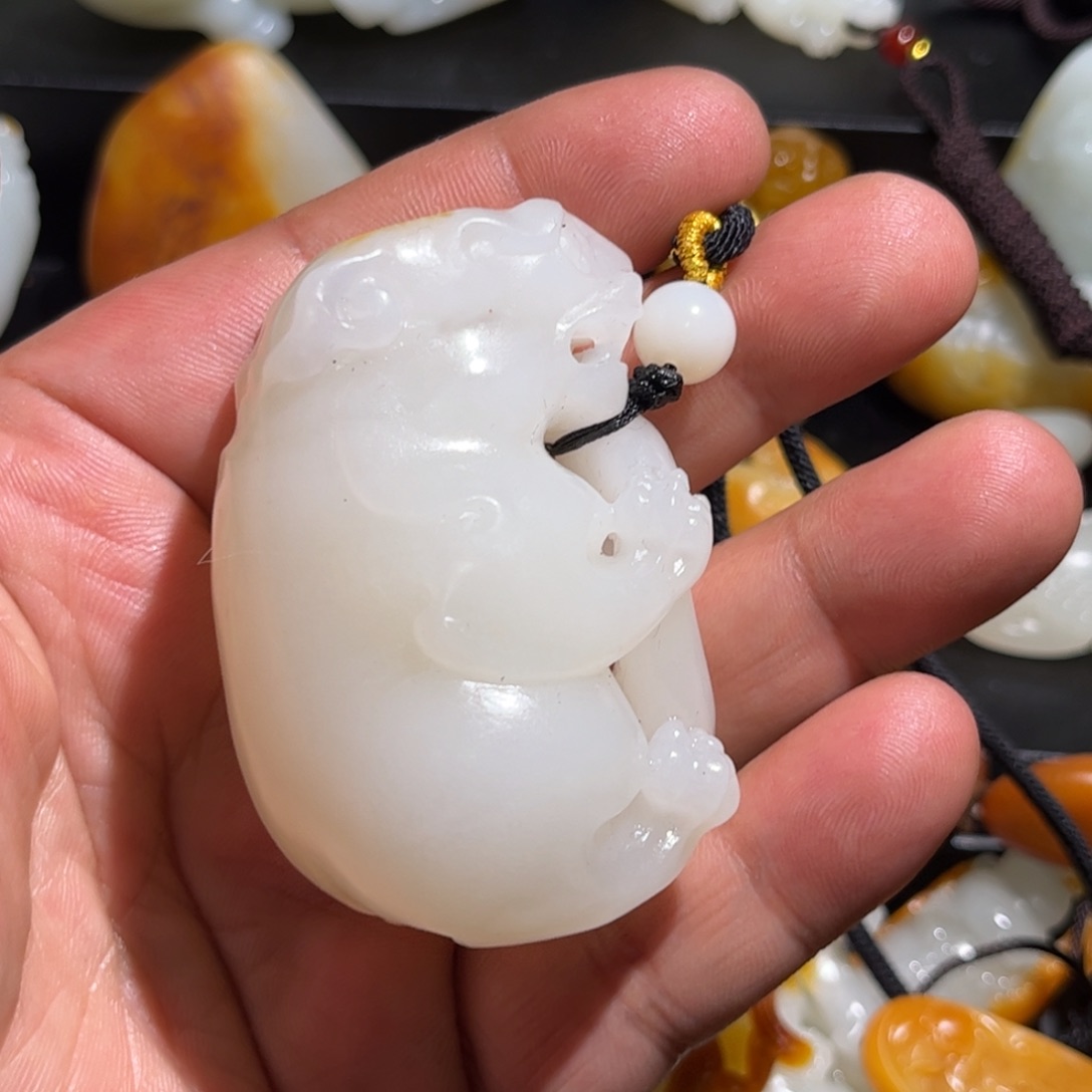 和田玉挂件未镶嵌旭**升