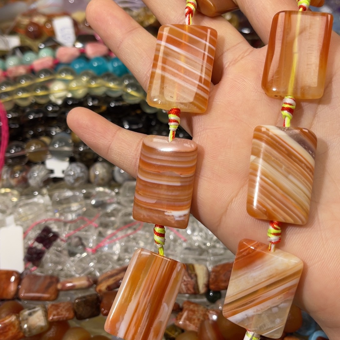 玛瑙/玉髓散珠千层玛瑙片